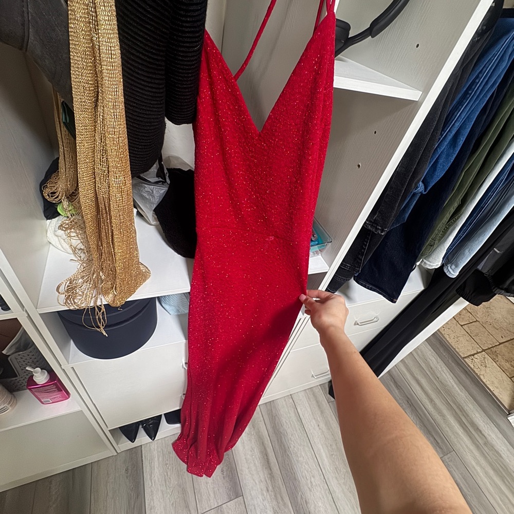 Windsor Red Backless Dress